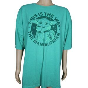 Star Wars Grogu T Shirt 4XL 4XB Big The Mandalorian‎ This is the Way Child